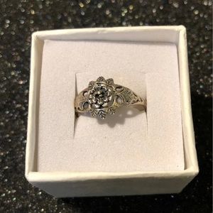 Sterling Silver Delicate Rose Ring